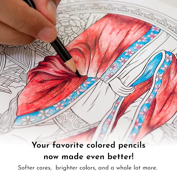 ColorIt 72 Colored Pencils for Artists - Art Tools for Coloring, Drawing & Sketching - Comes with Travel Case, Sharpener & Holder, Plus Bonus Present Box - Colored Pencil Case