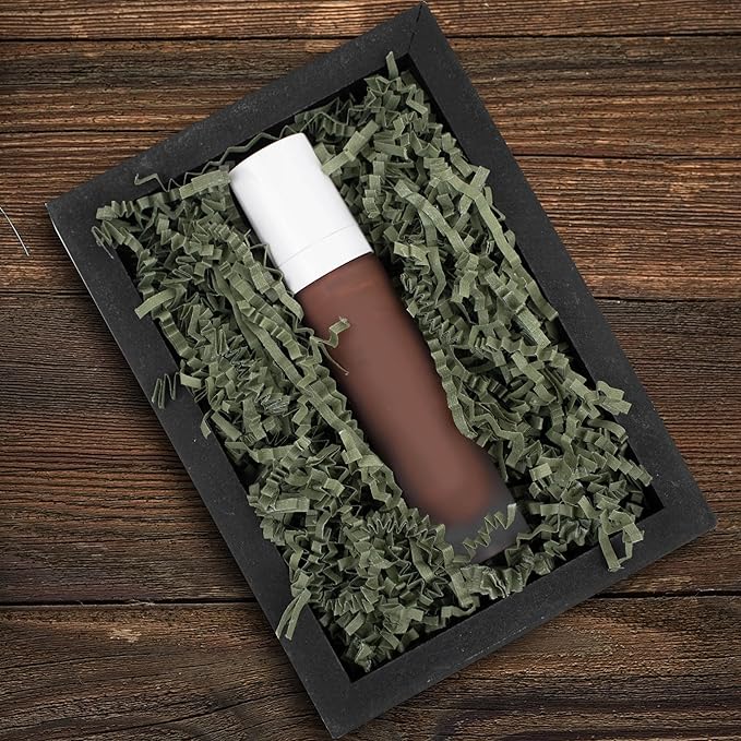 MagicWater Crinkle Cut Paper for Gift Baskets - 5LB - Army Green - Perfect for Shredded Paper Filler, Basket Filler, Gift Boxes, Bridesmaid Gifts, Christmas Stuffers & More – Ideal for All Occasions