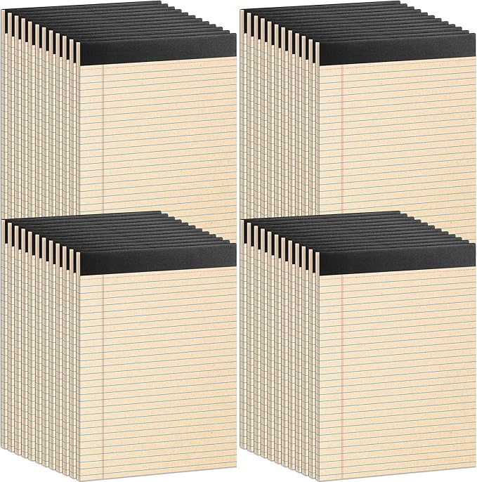 48 Pack Legal Pads 8.5" x 11" Writing Pad Note Pads for Office, 30 Sheets Recycled Notepad & Memo Pad, Paper Pads College Ruled, 8.5 x 11 Notepads for Work, Professional Notepads for Office, Home, School