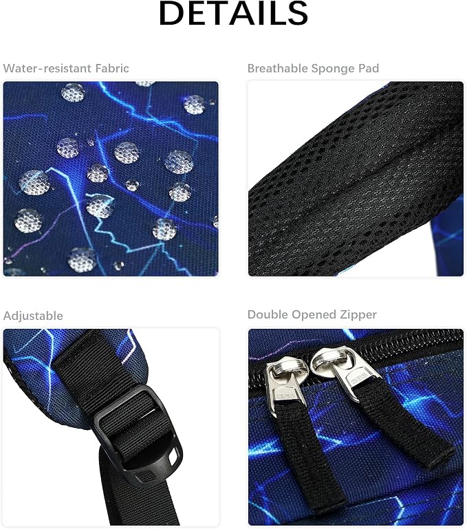 abshoo Teen Girls Solid Color Backpack For School Boys Water Resistant School Bag (Lightning Navy)