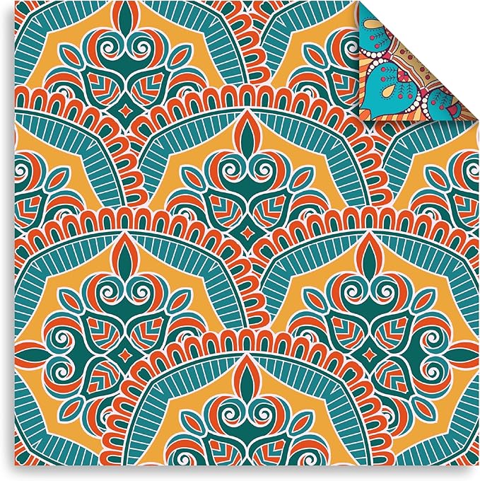 Origami Paper 6x6 Double Sided 50 Sheets 10 Colors origami kit Japanese Chiyo Square Craft Kits Easy Fold Arts Crafts DIY Handwork Bohemia