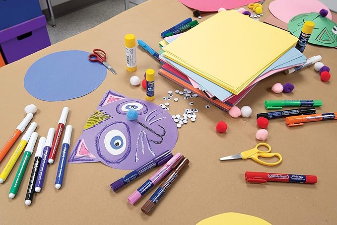 Prang (Formerly SunWorks) Construction Paper, Bright White, 12" x 18", 50 Sheets