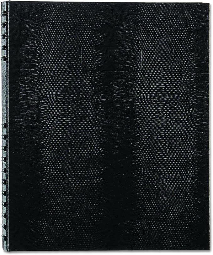 Blueline NotePro™ Executive Journal, Hard Cover, Index System, Pocket, 150 Pages, 10.75" x 8.5", Black (A10150.BLK)