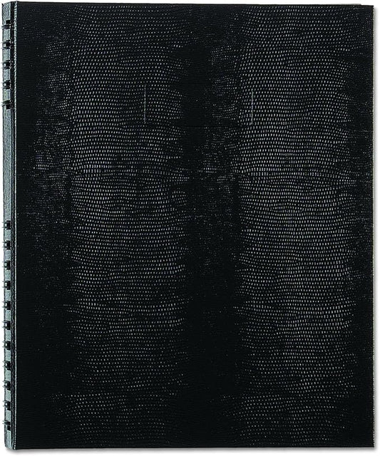 Blueline NotePro™ Executive Journal, Hard Cover, Index System, Pocket, 150 Pages, 10.75" x 8.5", Black (A10150.BLK)