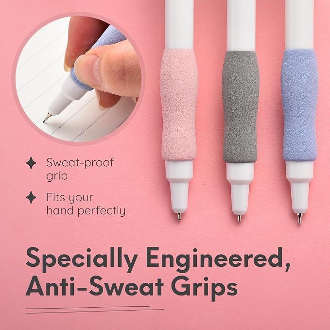 MozArt Cute Mechanical Pencil Set 0.7mm 16PCS Pastel Aesthetic Girls | 30 HB Lead Refills – Aesthetic Pastel Design – Art & Drawing Supplies for Girls, Students & Kids – Cute Writing Pencils