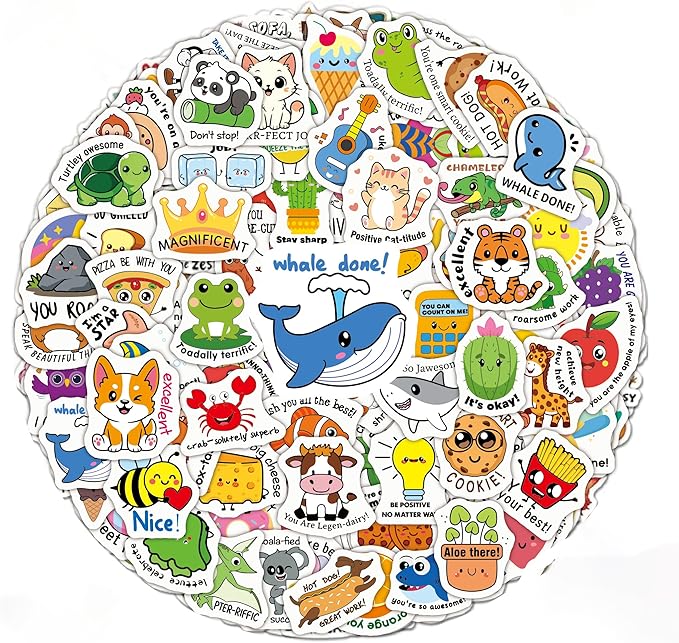 300pcs Teacher Stickers for Kids Classroom Must Haves - Waterproof Reward Stickers for Students, Teacher Supplies with Unique Designs - Perfect for Classroom Rewards & Home Encouragement