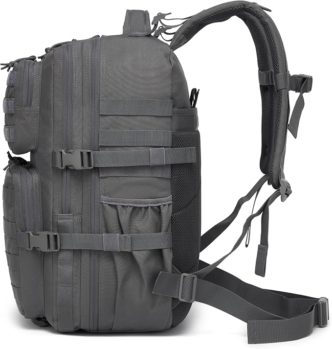 Wotony Military Tactical Backpack for Men Waterproof Daypack 3 Day Assault Pack Molle Bag with Water Bottle Holder