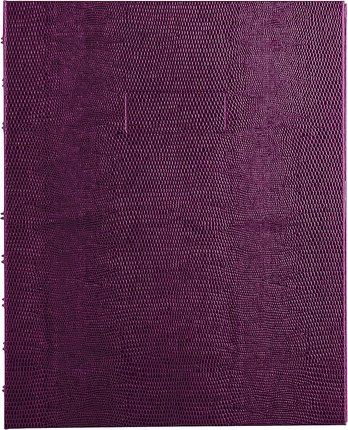 Blueline MiracleBind™ Notebook, Refillable, Lizard-Like Hard Cover, 9.25" x 7.25", 150 Ruled Pages, Grape (AF9150.95)