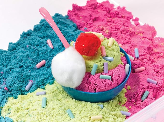 Creativity for Kids Sensory Bin: Ice Cream Shop Playset - Toddler Learning Toys, Pretend Play Ice Cream Set, Kids Gifts for Girls and Boys (Ages 3+)