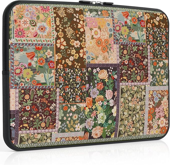 iCasso Laptop Sleeve 13 inch for MacBook Air 13-13.6 inch m5/m4/M3/M2, Vintage MacBook Neo/Pro 13 inch case, Slim Protective Travel Carrying Case for MacBook Pro 14'', Chromebook HP Dell, Brown