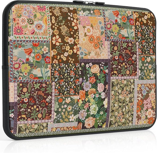 iCasso Laptop Sleeve 13 inch for MacBook Air 13-13.6 inch m5/m4/M3/M2, Vintage MacBook Neo/Pro 13 inch case, Slim Protective Travel Carrying Case for MacBook Pro 14'', Chromebook HP Dell, Brown