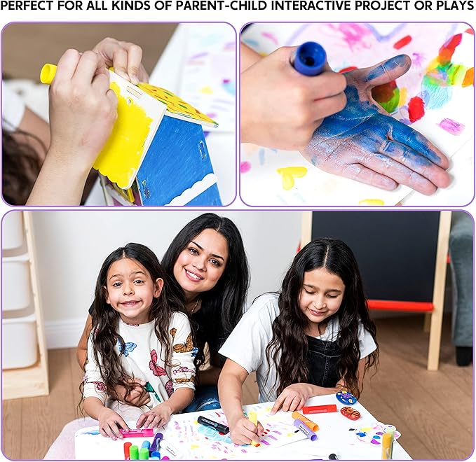 JOYIN 36 Colors Washable Tempera Paint Sticks, Art Supplies, Paint for Kids, Quick Drying and No Mess Arts Project, Gifts for Kids and Artists Birthday Valentine Easter Gifts for Boys Girls
