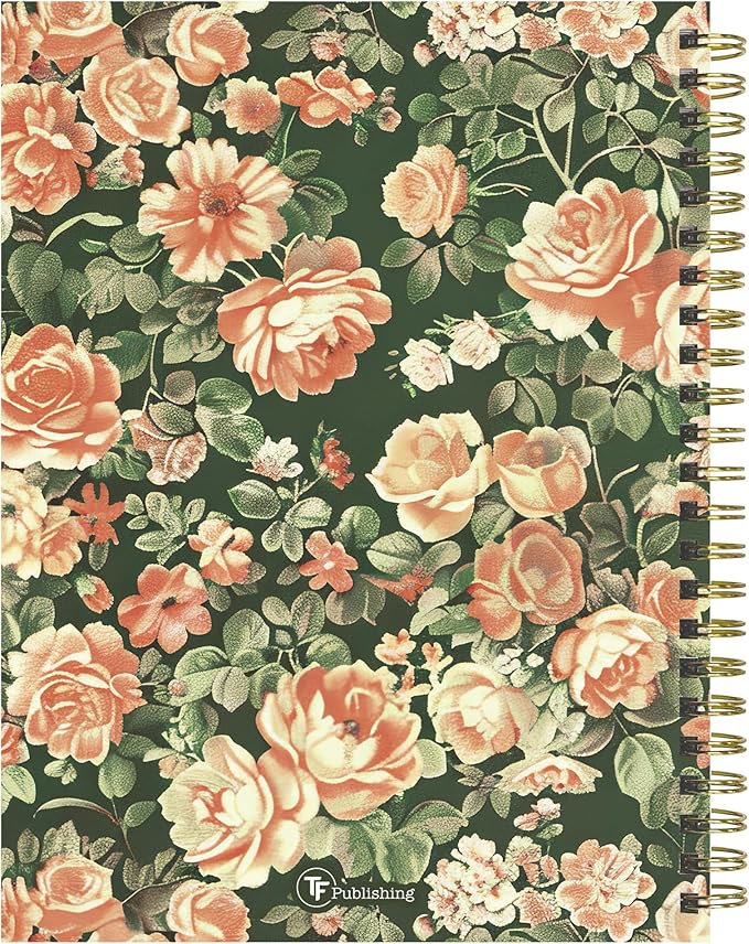 TF Publishing July 2026 - June 2027 The Rose Garden Medium Weekly Monthly Planner - 12 Month Academic Planner 2026-2027 with Durable Cover, Thick Uncoated Paper, and Planning Stickers - 6.5 x 8 in