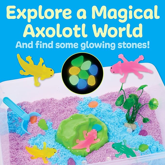 Creativity for Kids Sensory Bin: Axolotl | Hands-On Activity with Wiggly Foam, Figures & Tools | Encourages Fine Motor Skills, Creativity & Calm (Ages 3+)