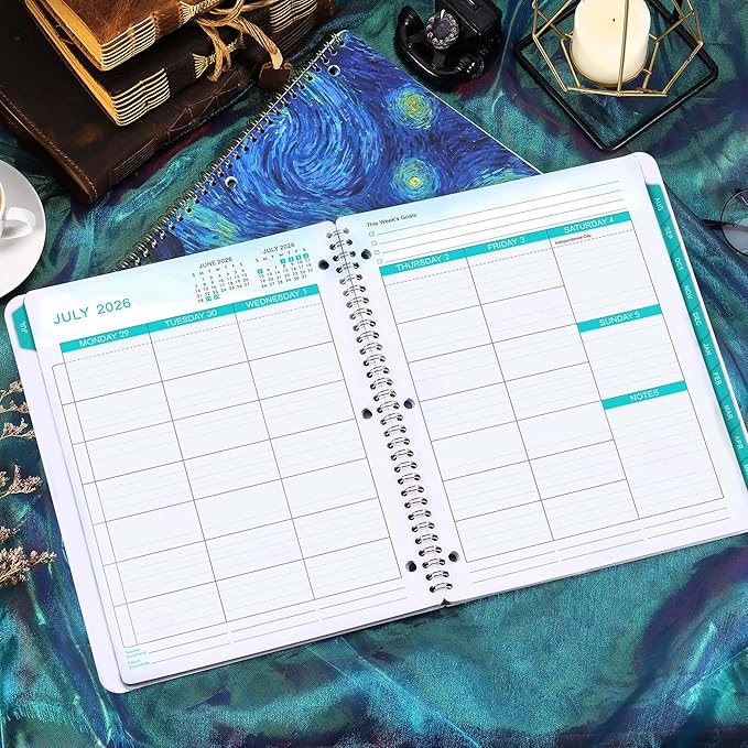 Student Planner 2026-2027 - July 2026 - June 2027 School Planner, 9" x 11", Weekly LessonPlanner, Twin- Wire Binding, Stickers, Perfect Organizer