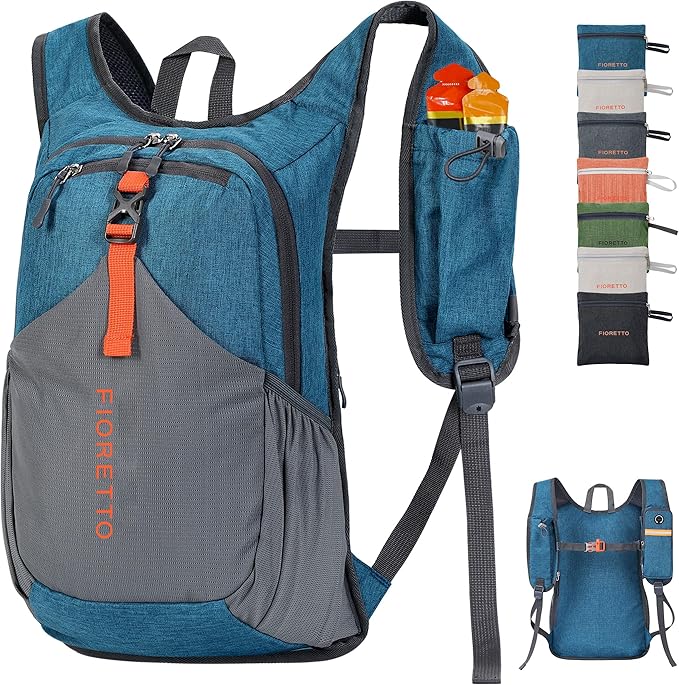 FIORETTO 10L/15L/20L Hiking Backpack for Women Men Mini Packable Backpack Lightweight Small Daypack for Travel Camping
