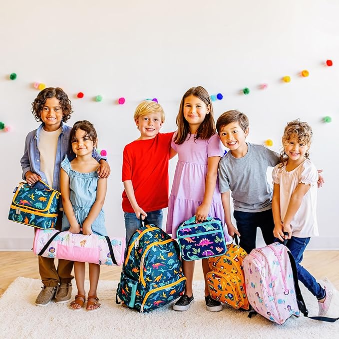 Wildkin Kids Insulated Lunch Box, Keeps Food Hot or Cold, BPA-Free with Mesh Pockets & Easy-Clean Lining – Ideal for School, Travel & Daycare – Blue Camo