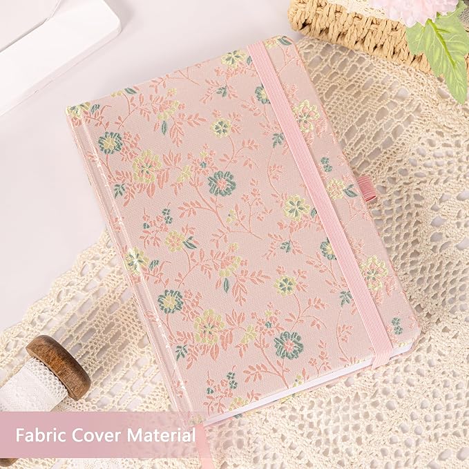 TIEFOSSI Dotted Journal Notebook for Women Men, A5 Journals for Writing, 160gsm 190 Pages Thick Paper, Perfect for Office & Home School Supplies, 8.4 X 5.8 In