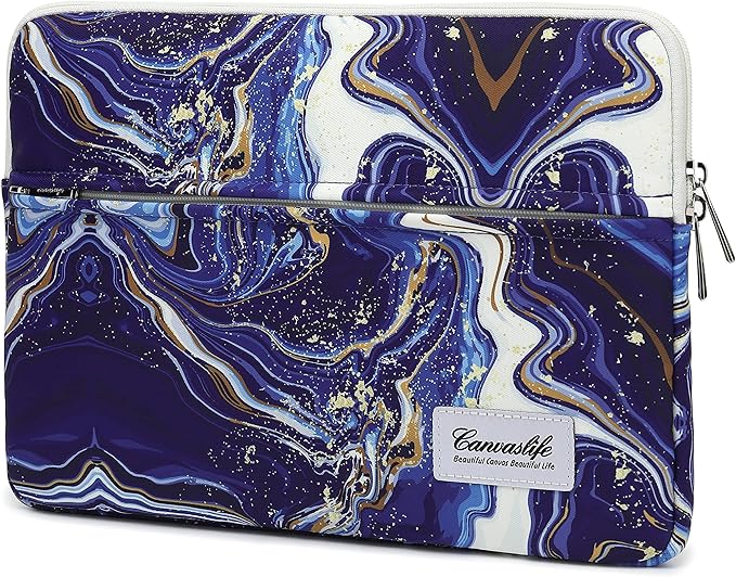 Canvaslife Blue Marble Patten Laptop Sleeve 14 inch 14.0 inch Laptop case Bag