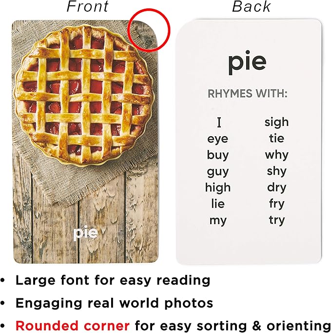 Award-Winning Rhyming Words Flash Cards for Kids Ages 4-8 – Master Phonics, Spelling & Word Families – 36 Durable Cards for Kindergarten, 1st, 2nd & 3rd Grade