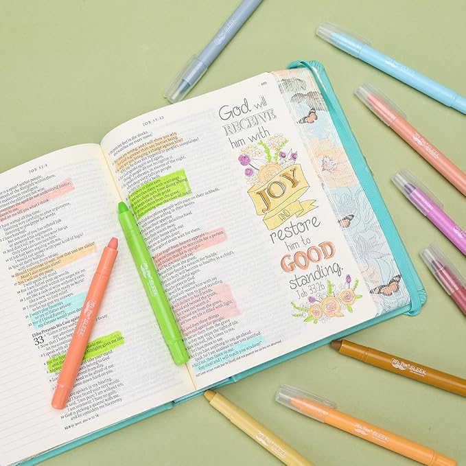 Mr. Pen- Gel Highlighter, 12 Pack, Assorted Colors, Bible Highlighters No Bleed, No Bleed Highlighters, Bible Highlighter