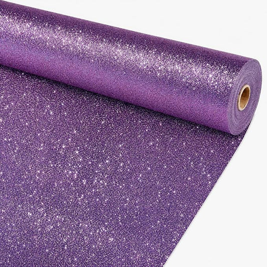 Glitter Purple Bulletin Board Roll Non-Woven Fabric Poster 15.7" x12ft
