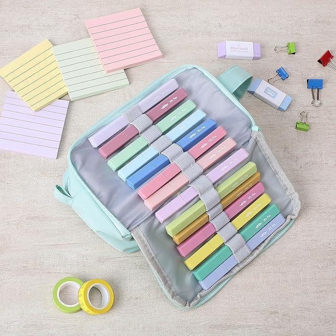 Mr. Pen- Aesthetic Highlighters No Bleed Bulk, 96 Pack, Pastel Color, Chisel Tip, Cute Highlighters Assorted Colors for Journaling, Highlighting, Underlining, Fast Dry, Back to School Supplies