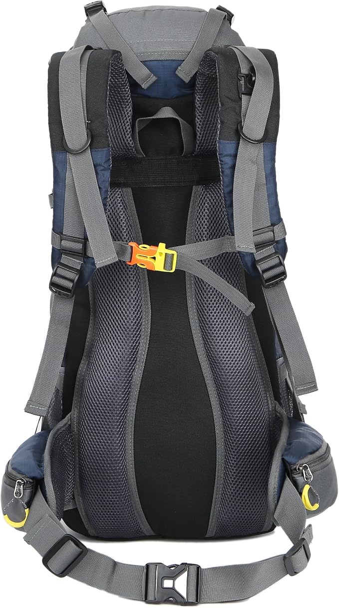 WoneNice 50L(45+5) Waterproof Hiking Backpack Outdoor Daypack w/Rain Cover
