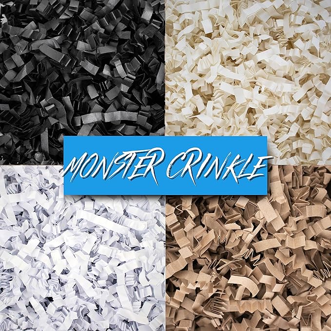 MagicWater Supply Crinkle Cut Paper Shred Filler-1LB Monster Ivory-Decorative & Protective Packaging for Bridesmaid Gifts & Bridesmaid Proposal Gifts Holiday Stuffers Birthdays Wedding & Anniversaries