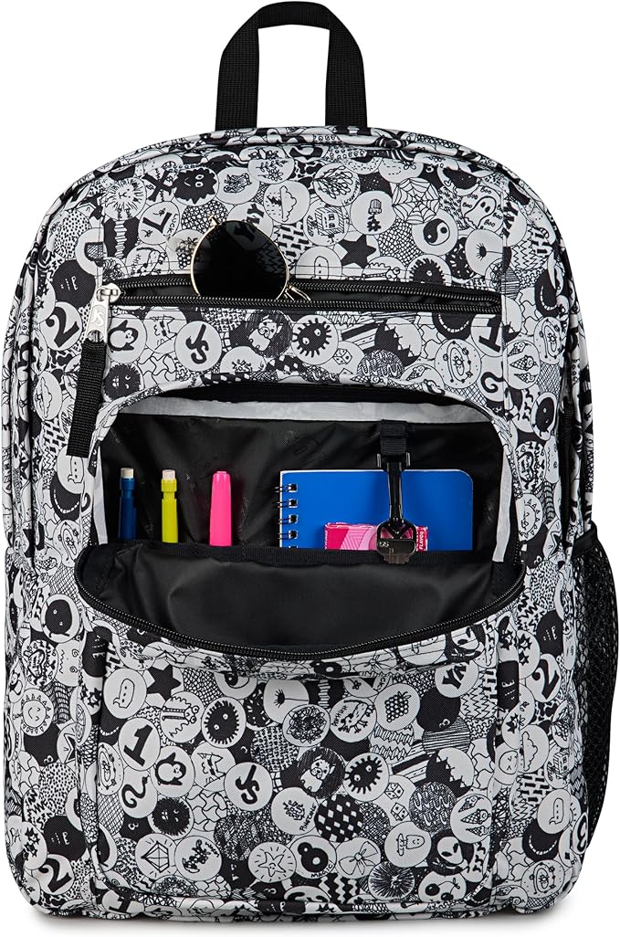 JanSport Laptop Backpack - Computer Bag with 2 Compartments, Ergonomic Shoulder Straps, 15” Laptop Sleeve, Haul Handle - Doodle Dots