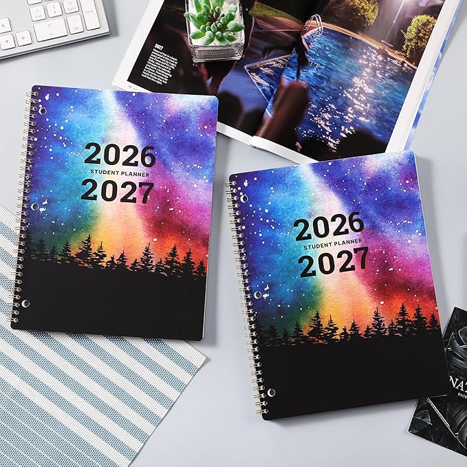 Student Planner 2026-2027 - School Planner 2026-2027, August 2026 - June 2027, 8.5" x 11", Monthly and Weekly Calendar for Middle or High School