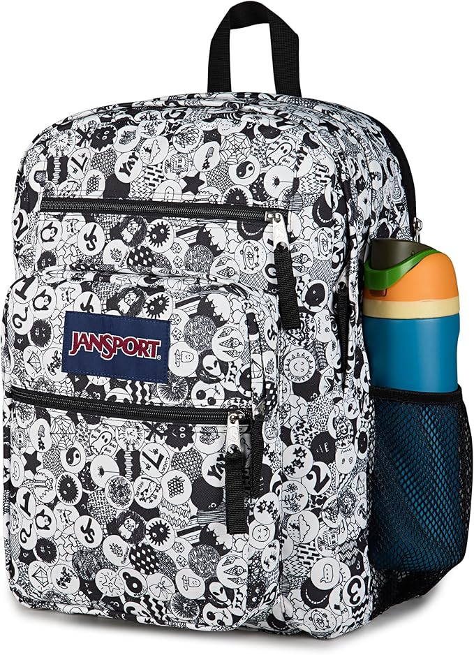 JanSport Laptop Backpack - Computer Bag with 2 Compartments, Ergonomic Shoulder Straps, 15” Laptop Sleeve, Haul Handle - Doodle Dots