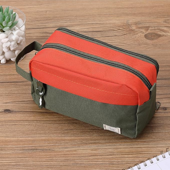 Mr. Pen Large Capacity Pencil Pouches and Bags - Mint Green School