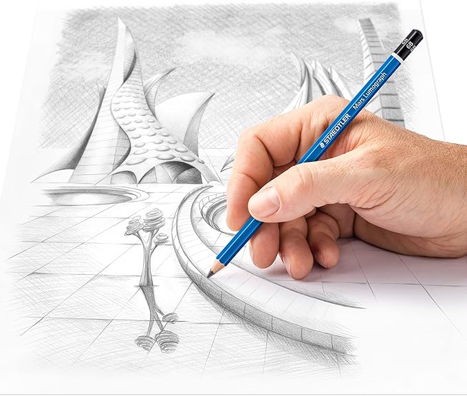 Staedtler Lumograph Graphite Drawing & Sketching Pencils, Soft Set of 12 Degrees (100G12S)