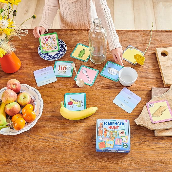 eeBoo Scavenger Hunt Indoors Game, a Finding Game that develops observational and Analytical Skills, Includes 50 Cards & Instructions, for Ages 3 and up