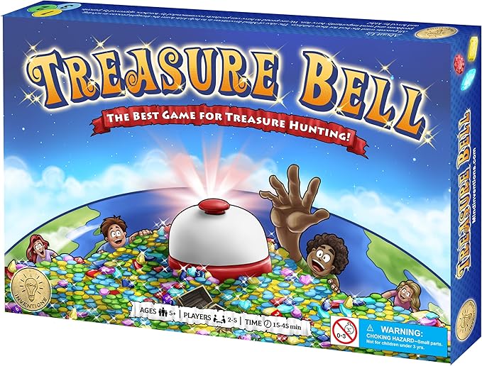 Mind Inventions Treasure Bell | Best Math Game for Kids | Ages 5+ | 2-5 Players | 15-45min Playtime