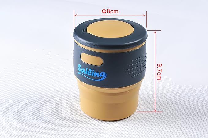 Sailing. Collapsible Portable Reusable Silicone 12 fl oz Drinking/Coffee Cup/Mug. 100% high quality food grade silicone. BPA Free (Pink)