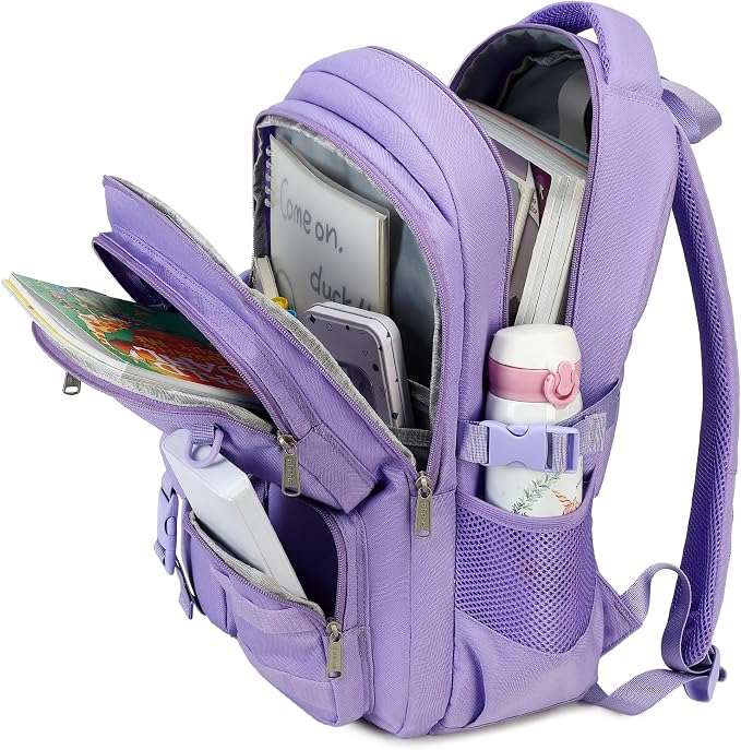 abshoo Large Heavy Duty Backpack For School College Bookbag Casual Multi Pocket Travel Backpacks
