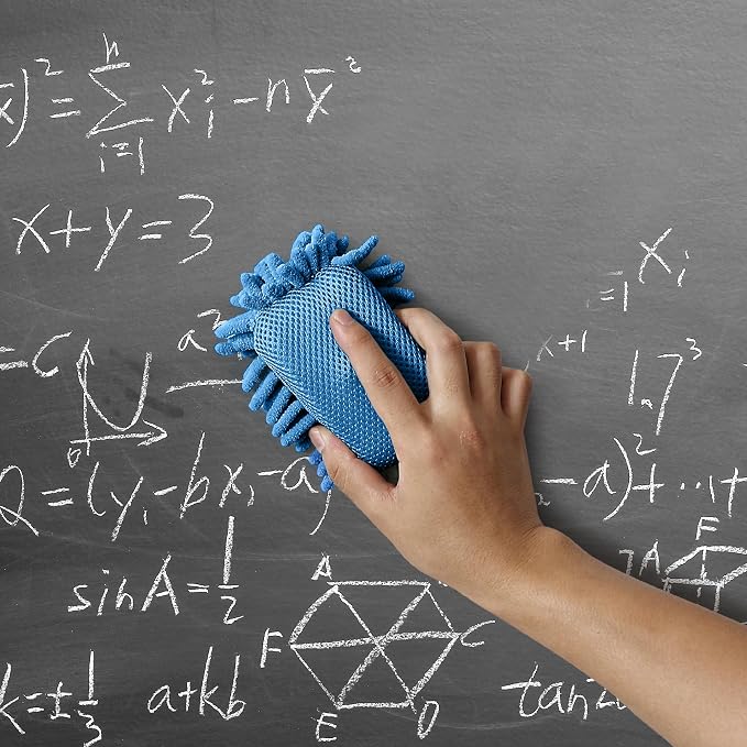 Mr. Pen- Magnetic Microfiber Shag Whiteboard Erasers, 4" x 6", 4 Pack
