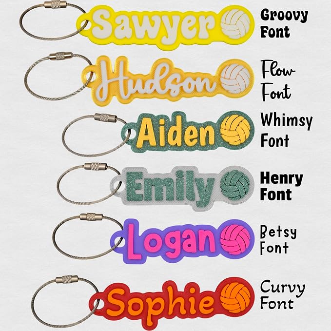 SuperFineDeesigns Bag & Water Bottle Name Tag