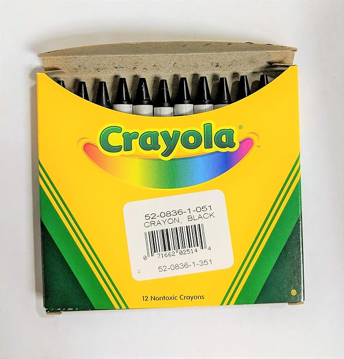 Crayola Bulk Crayon Regular - Black [Set of 3]