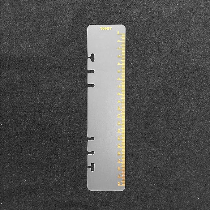 Zelten Refills/Loose Leaves for A5 Cover Ring Binder/Personal Organizer/Planner(A5 6 Holes, Today Ruler 02 Gold)