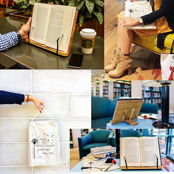Book Stand Cookbook Holder Book Rest Reading Stands Tablet Holders: The Tool to Enjoy Reading in a Healthy Posture