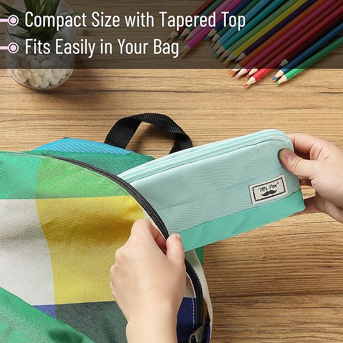 Mr. Pen- Pencil Case, Mint Green, Pencil Pouch, Pencil Bag, Pen Case, Pen Pouch