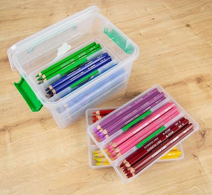 Jolly X-Big Jumbo Colored Pencils Kindergarten Tote; Set of 96, Perfect for Special Needs, Art Therapy, Preschool and Early Learners