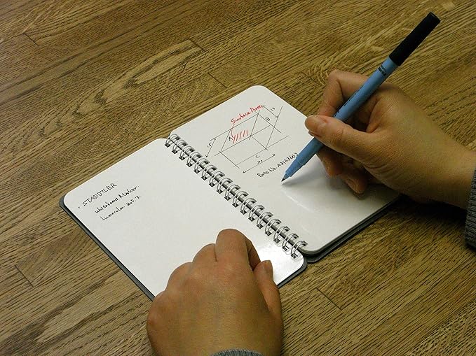 nu board Memo Size (4 x 7 inch) International Edition NASH04US08 Whiteboard Notebook - Dry Erase Notebook - Dry Erase Mini Size Board - Environmentally Reusable Notebook