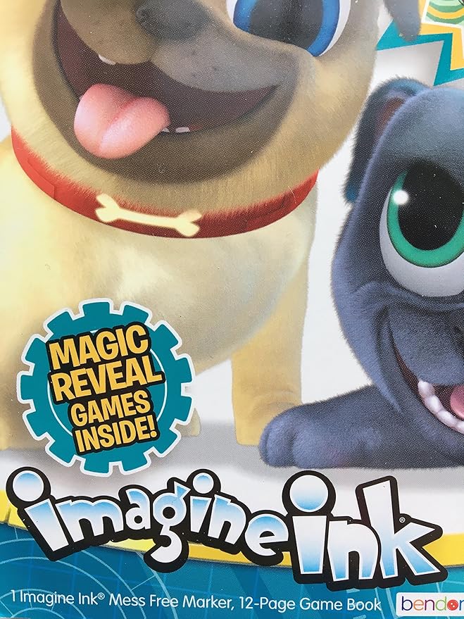 Bendon Puppy Dog Pals Imagine Ink Magic Ink Pictures and Game Book with Mess Free Marker