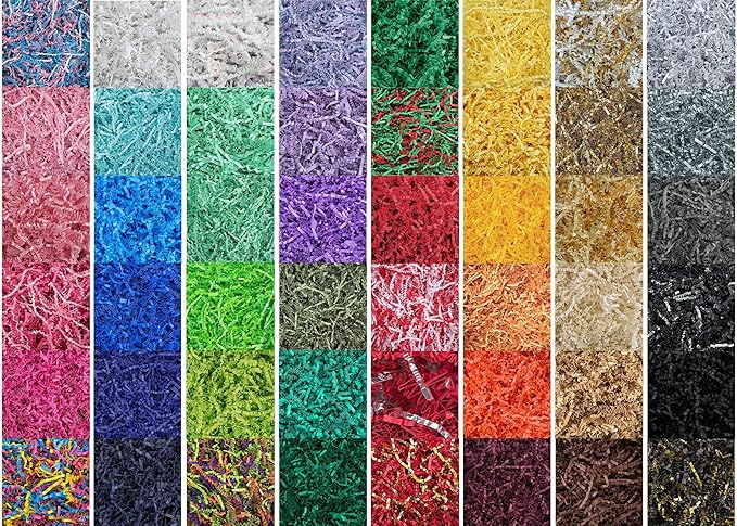 MagicWater Crinkle Cut Paper for Gift Baskets - 5LB - Vanilla & Gold - Perfect for Shredded Paper Filler, Basket Filler, Gift Boxes, Bridesmaid Gifts, Christmas Stuffers & More Occasions
