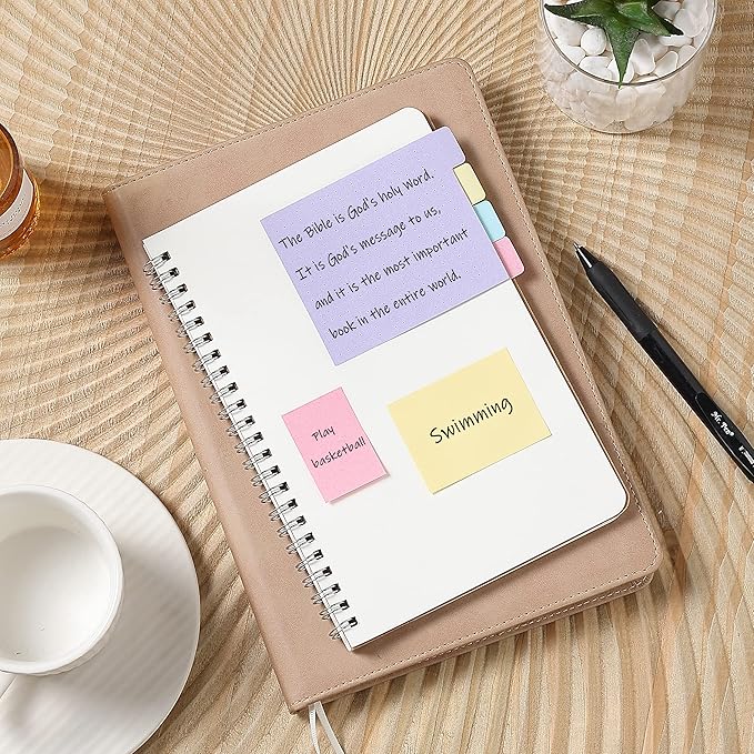 Mr. Pen- Sticky Notes Set, 410 Pack, Ruled, Dotted & Blank Notes with 150 Index Tabs, Divider Sticky Pads for Bible Study, Office, School, Planning, Journaling & Organization