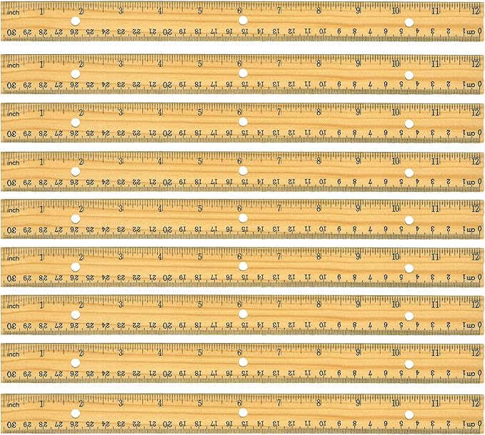 Raymond Geddes Home Office Wooden 12-Inch Ruler (Pack of 24)